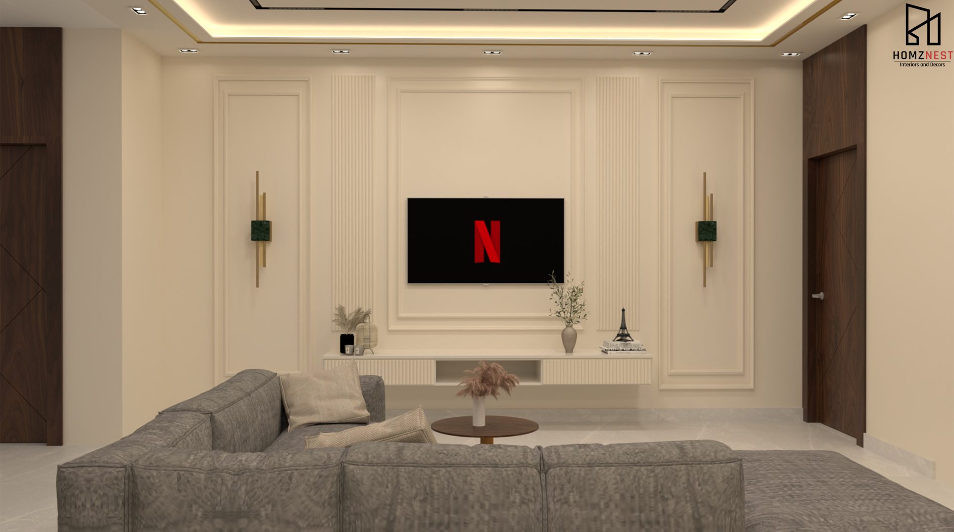 Tv unit (villament front view)